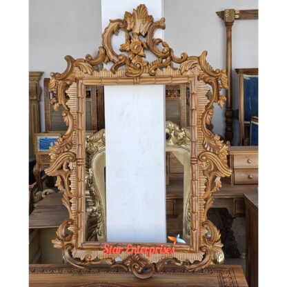 Teak Wood Handcrafted Mirror Frame