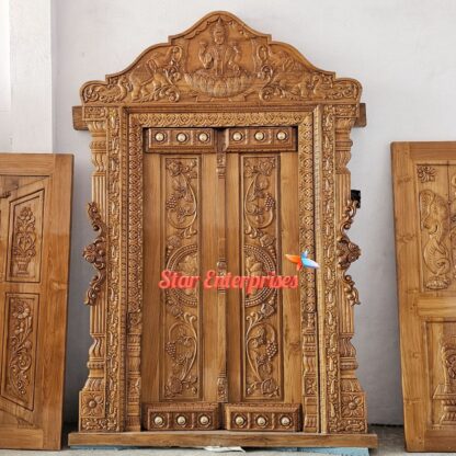 Teak Wood Royal Carved Main Door