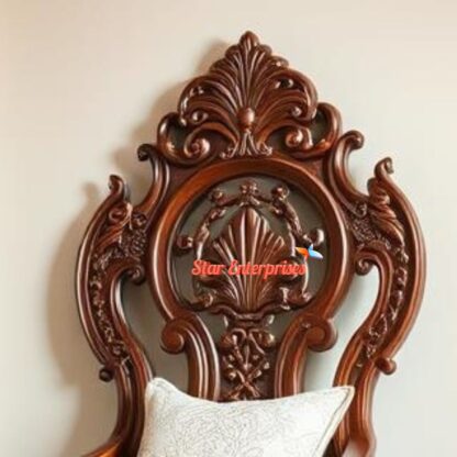 Star Enterprises Wooden Antique Carved Chair BDCH-074 - Image 3