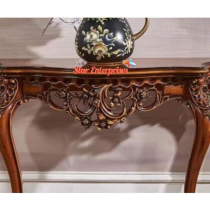 Star Enterprises Wooden Antique Carved Console Table CNSL-080 - Image 2