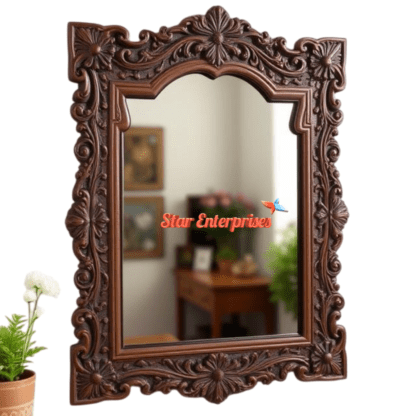 Star Enterprises Wooden Antique Mirror Frame MF-053 - Image 2