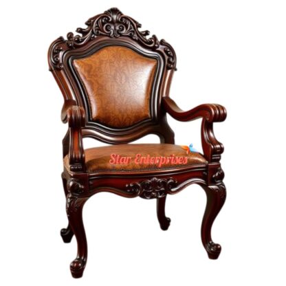 Star Enterprises Wooden Classic Designer Chair BDCH-078 - Image 2