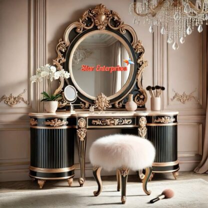 Wooden European Style Dressing Table