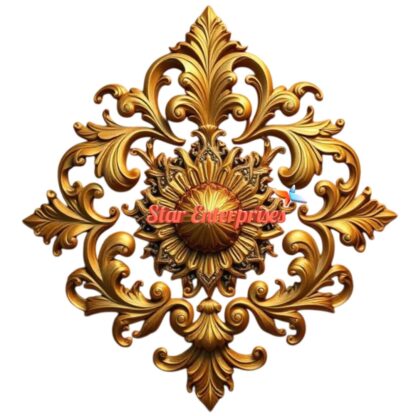 Star Enterprises Wooden Floral Carved Wall Art WD-029 - Image 2