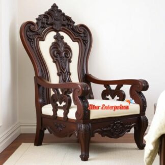 Wooden Handcrafted Bedroom Chair