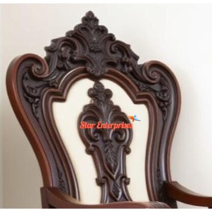 Star Enterprises Wooden Handcrafted Bedroom Chair BDCH-075 - Image 3