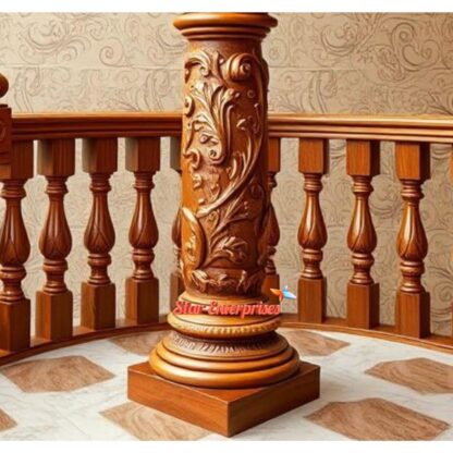 Star Enterprises Wooden Handcrafted Master Pillar PIL-055 - Image 2