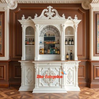 Wooden Luxury Carved Bar Cabinet