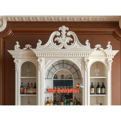 Star Enterprises Wooden Luxury Carved Bar Cabinet BAR-042 - Image 4