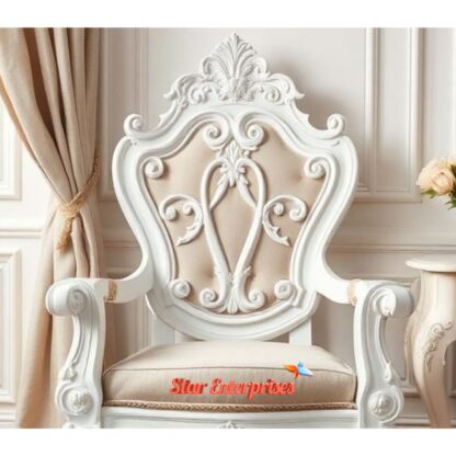 Star Enterprises Wooden Luxury Carved Chair BDCH-079 - Image 2