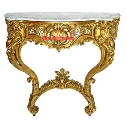 Star Enterprises Wooden Luxury Carved Console Table CNSL-077 - Image 3