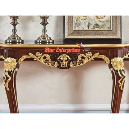 Star Enterprises Wooden Luxury Carved Console Table CNSL-073 - Image 2