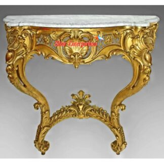Wooden Luxury Carved Console Table