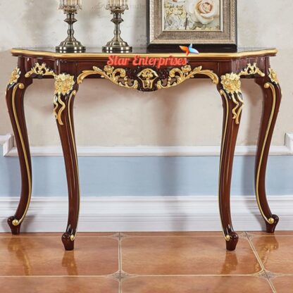 Wooden Luxury Carved Console Table