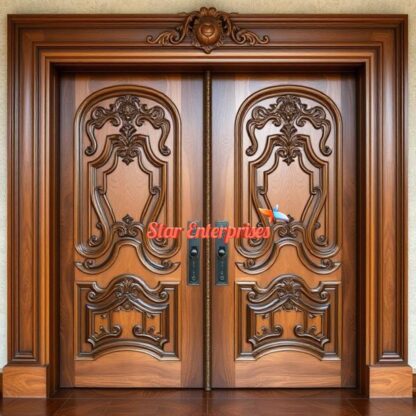 Star Enterprises Wooden Luxury Main Door DR-063 - Image 3