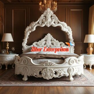 Wooden Luxury Round Bed