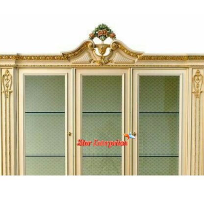 Star Enterprises Wooden Royal Carved Crockery Unit CKR-052 - Image 2