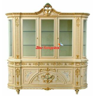 Wooden Royal Carved Crockery Unit