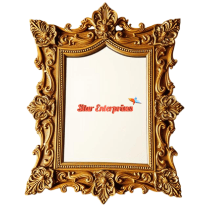 Star Enterprises Wooden Royal Carved Mirror Frame MF-056 - Image 2