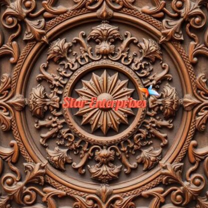 Star Enterprises Wooden Antique Carved Wall Art WD-032 - Image 2