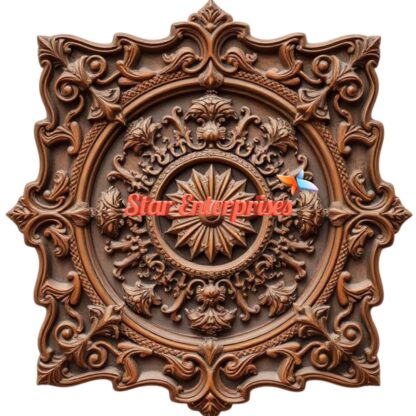 Star Enterprises Wooden Antique Carved Wall Art WD-032 - Image 3