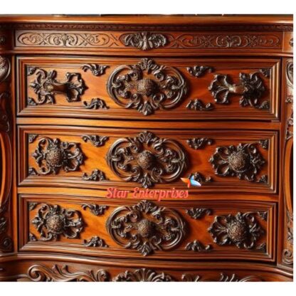 Star Enterprises Teak Wood Antique Chest of Drawers CHDR-042 - Image 3