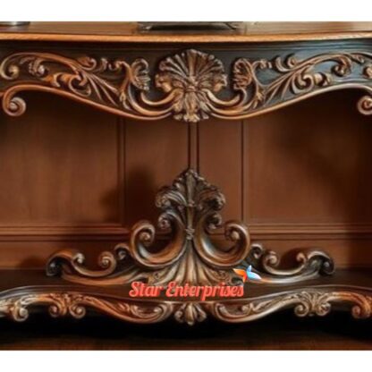 Star Enterprises Teak Wood Antique Console Table CNSL-087 - Image 3