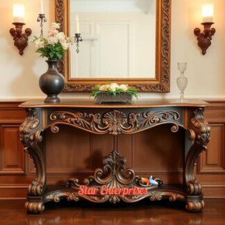 Teak Wood Antique Console Table