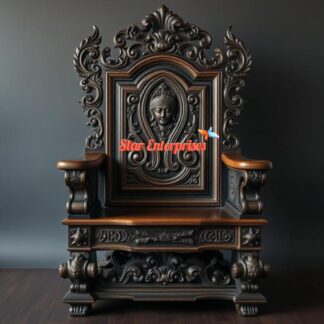 Teak Wood Antique Maharaja Chair
