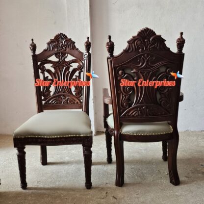 Star Enterprises Teak Wood Classic Dining Chairs DNGCHR-043 - Image 2