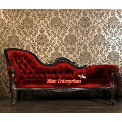 Teak Wood Sleek Design Diwan Couch