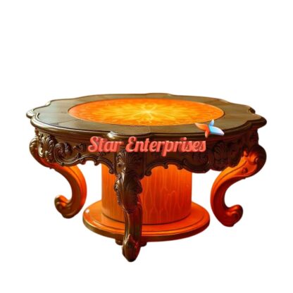 Star Enterprises Wooden Antique Carved Center Table TBL-060 - Image 2