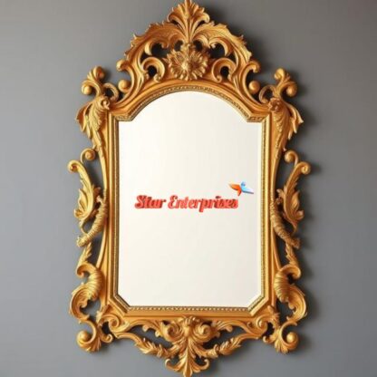 Star Enterprises Wooden Antique Carved Mirror Frame MF-058 - Image 4