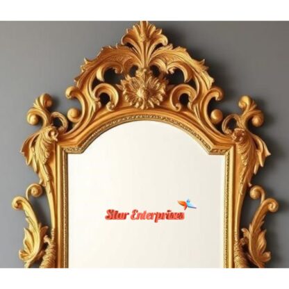 Star Enterprises Wooden Antique Carved Mirror Frame MF-058 - Image 3
