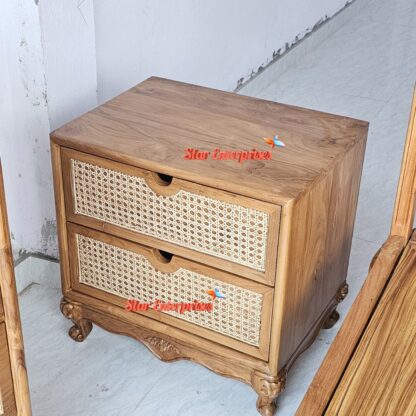 Star Enterprises Wooden Classic Bedside Table BDSD-053 - Image 2