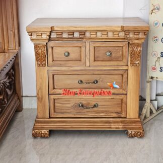 Wooden Classic Bedside Table