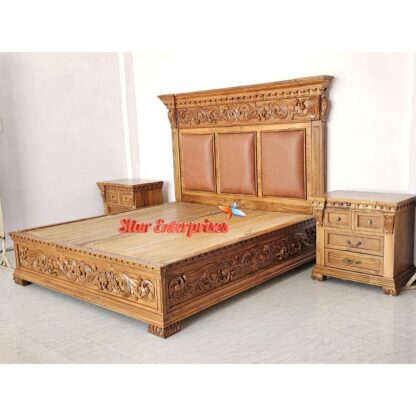 Star Enterprises Wooden Victorian Style Classical Bed BD-0137 - Image 11