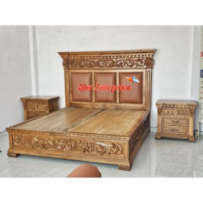 Star Enterprises Wooden Victorian Style Classical Bed BD-0137 - Image 12