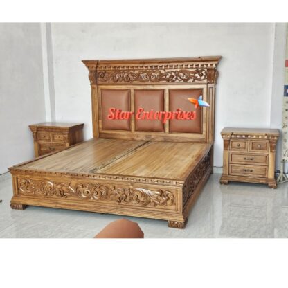 Star Enterprises Wooden Victorian Style Classical Bed BD-0137 - Image 2