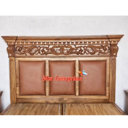 Star Enterprises Wooden Victorian Style Classical Bed BD-0137 - Image 4