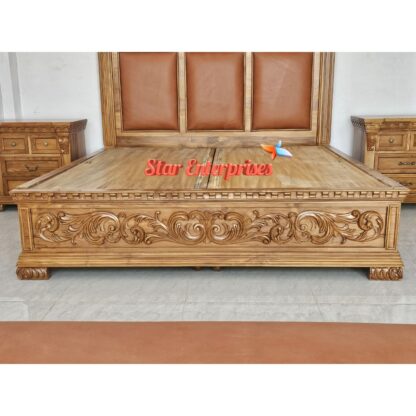 Star Enterprises Wooden Victorian Style Classical Bed BD-0137 - Image 5