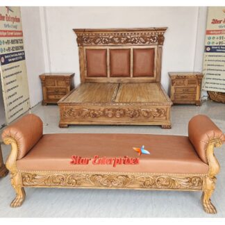 Wooden Designer Bed Bench
