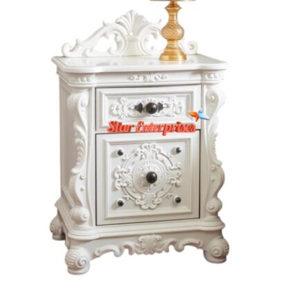 Star Enterprises Wooden Designer Bedside Table BDSD-059 - Image 2
