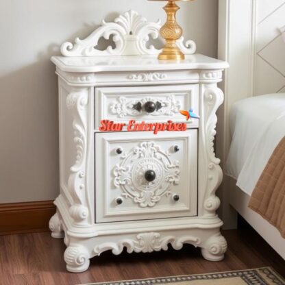 Star Enterprises Wooden Designer Bedside Table BDSD-059 - Image 4