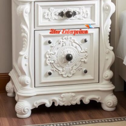 Star Enterprises Wooden Designer Bedside Table BDSD-059 - Image 3