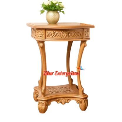 Star Enterprises Wooden Designer Bedside Table BDSD-055 - Image 2