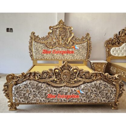 Star Enterprises Wooden High Quality Royal Maharaja Bed BD-0139 - Image 7