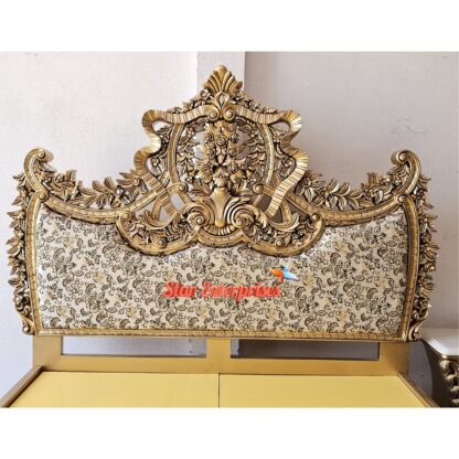 Star Enterprises Wooden High Quality Royal Maharaja Bed BD-0139 - Image 5