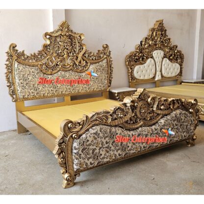 Star Enterprises Wooden High Quality Royal Maharaja Bed BD-0139 - Image 6