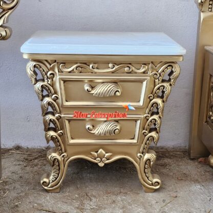 Star Enterprises Wooden Luxury Bedside Table BDSD-057 - Image 4